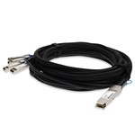 Dell® DAC-QSFP-4SFP-10G-1M Compatible 40GBase-CU QSFP+ to 4xSFP+ Direct Attach Cable (Passive Twinax, 1m)