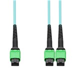Mellanox® MFP7E20-N015 Compatible 15m MPO-8/APC to 2xMPO/APC Aqua OM4 LSZH 8-Strand Fiber Patch Cable