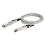 Arista Networks® Compatible 400GBase-CU OSFP to QSFP-DD Direct Attach Cable (Passive Twinax, 2m)