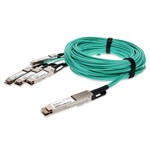 Juniper Networks® Compatible 400GBase-AOC QSFP-DD to 4xQSFP56 PAM-4 Active Optical Cable (850nm, MMF, 2m) CMIS 3.0