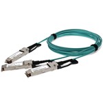 MSA Compliant 200GBase-AOC QSFP56 to 2xQSFP56 DSP Active Optical Cable (850nm, MMF, 2m)
