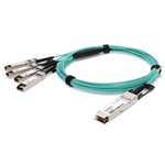 Juniper Networks® Compatible 40GBase-AOC QSFP+ to 4xSFP+ Direct Attach Cable (850nm, MMF, 2m)