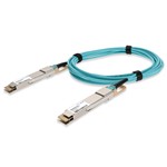 Ciena® Compatible 400GBase-AOC QSFP-DD to QSFP-DD Active Optical Cable (850nm, MMF, 1m)