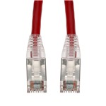 5 Pack of 25ft Red CAT 6A Shielded PVC Ethernet Cable Easy Clear Boot RJ-45 M/M