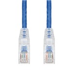 25 Pack of 5ft Blue CAT 6 PVC Ethernet Cable Snagless Easy Clear Boot TAA RJ-45 M/M Bulk Bag Packaged, No Twist Ties