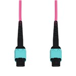 100m MPO/UPC to MPO/UPC Magenta (Erika Violet) OM4 LSZH 12-Strand Fiber Patch Cable