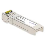 Picture of MSA Compliant 10GBase-BX SFP+ Transceiver (SMF, 1550nmTx/1490nmRx, 100km, LC, DOM)