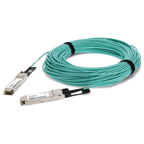 Picture of Arista Networks® AOC-Q-Q-40G-100M Compatible 40GBase-AOC QSFP+ Active Optical Cable (850nm, MMF, 100m)