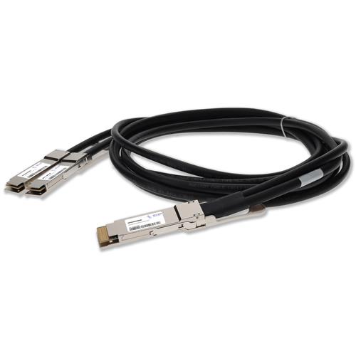 Picture of MSA Compliant Compliant 200GBase-CU QSFP-DD 200G to 2xQSFP28 100G NRZ Direct Attach Cable (Passive Twinax, 2m)