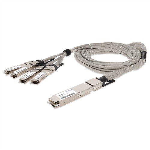 Picture of Arista Networks® CAB-O-4Q-400G-1M Compatible 400GBase-CU OSFP to 4xQSFP56 Direct Attach Cable (Passive Twinax, 1m)