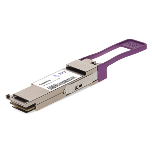 Picture of Alcatel-Lucent Nokia® Compatible 100GBase-BX LR1 PAM4 QSFP28 Transceiver Single Lambda (SMF, 1291nmTx/1311nmRx, 20km, LC, DOM)