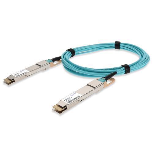 Picture of Juniper Networks® QDD-400G-AOC-3M Compatible 400GBase-AOC QSFP-DD to QSFP-DD Active Optical Cable (850nm, MMF, 3m)