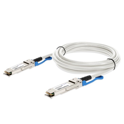 Picture of Arista Networks® Compatible 100GBase-CU QSFP28 Direct Attach Cable (Passive Twinax, 2.5m, White)