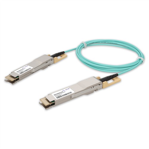 Picture of MSA Compliant 200GBase-AOC QSFP28-DD to QSFP28-DD Active Optical Cable (850nm, MMF, 1.5m) with CDR Bypass
