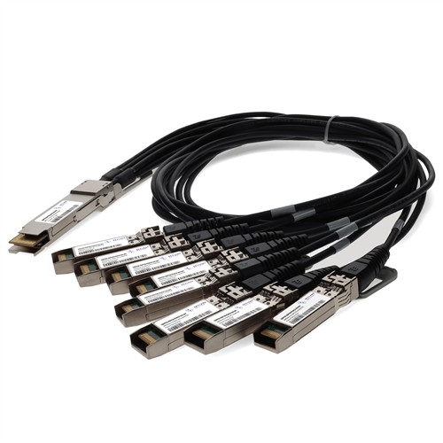 Picture of MSA Compliant 200GBase-CU QSFP-DD 200G to 8xSFP28 Direct Attach Cable (Passive Twinax, 0.5m)