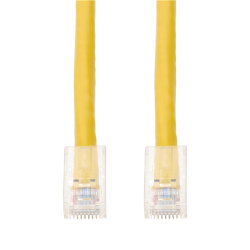 Picture of 10ft Yellow CAT 6 PVC Ethernet Cable Non-Booted RJ-45 M/M