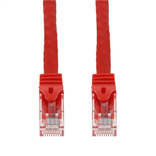 Picture of 16ft Red CAT 6A PVC Ethernet Cable Snagless Easy Boot RJ-45 M/M