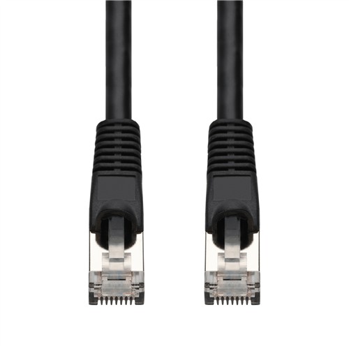 Picture of 20m Black CAT 7 Shielded (S/FTP) PVC Ethernet Cable Snagless Bubble Boot RJ-45 M/M