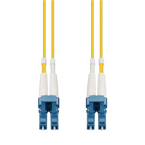 Picture of 15m LC to LC Yellow OS2 Duplex LSZH SMF Fiber Patch Cable