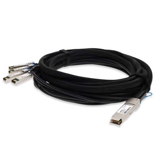 Picture of Arista Networks® CAB-Q-S-4M to Dell® Compatible 40GBase-CU QSFP+ to 4xSFP+ Direct Attach Cable (Passive Twinax, 4m)
